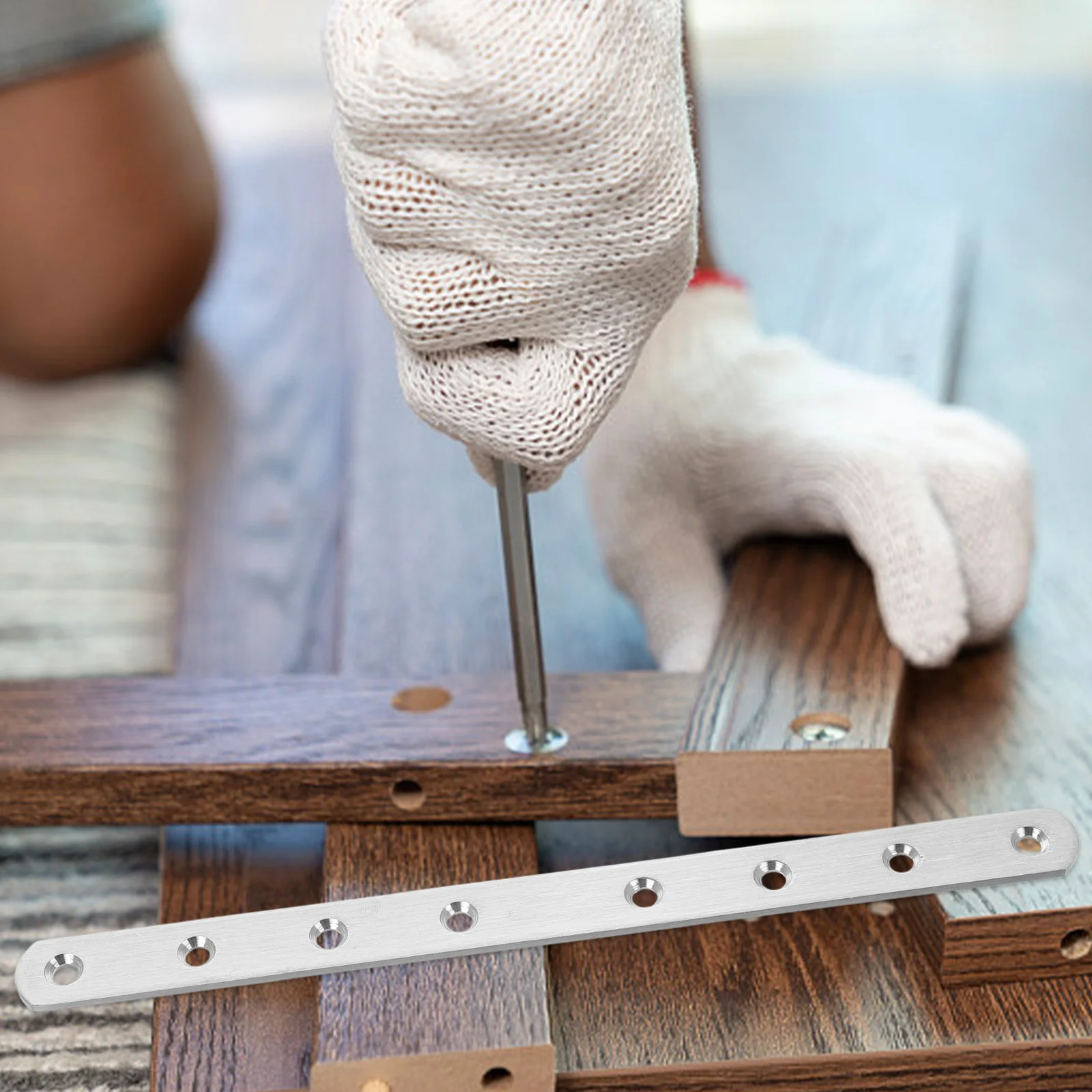 2Pcs Stainless Steel Flat Bracket Heavy Duty Straight Plate for Wood Furniture Repair Reinforcing Fixing Support Connection
2Pcs Stainless Steel Flat Bracket Heavy Duty Straight Plate for Wood Furniture Repair Reinforcing Fixing Support Connection