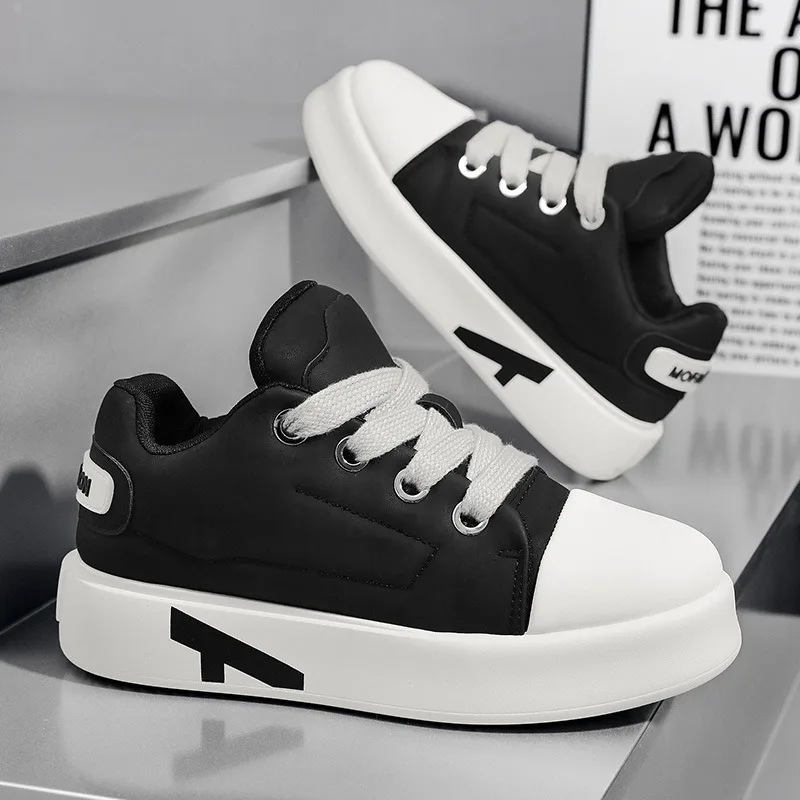 New Couple Sneakers Tenis Male Lace Up Solid Color Casual Sneaker Platform Women Heighten Sports Shoes Man Non-slip Board Shoes
New Couple Sneakers Tenis Male Lace Up Solid Color Casual Sneaker Platform Women Heighten Sports Shoes Man Non-slip Board Shoes