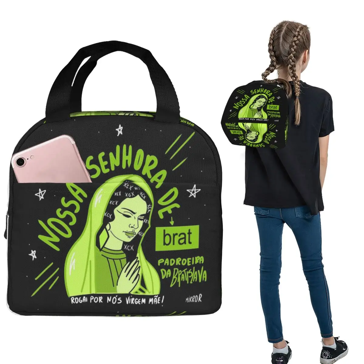 Brat Music English Singer Charli Xcx Tote Lunch Bags Insulated Bento Box Portable Lunch Tote Resuable Picnic Bags
Brat Music English Singer Charli Xcx Tote Lunch Bags Insulated Bento Box Portable Lunch Tote Resuable Picnic Bags