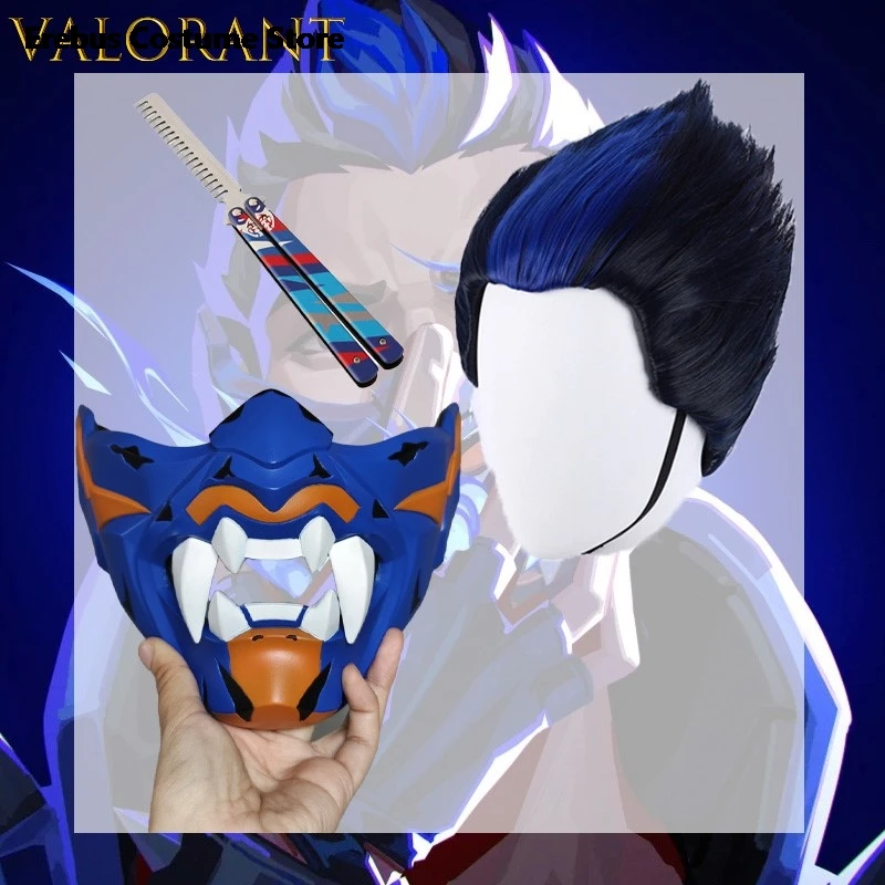 VALORANT Yoru, парик для косплея с челкой, гладкие волосы, версия 2, градиентная синяя мелировка, маска шута, реквизит на половину лица, аниме-наряд Cos
VALORANT Yoru, парик для косплея с челкой, гладкие волосы, версия 2, градиентная синяя мелировка, маска шута, реквизит на половину лица, аниме-наряд Cos
