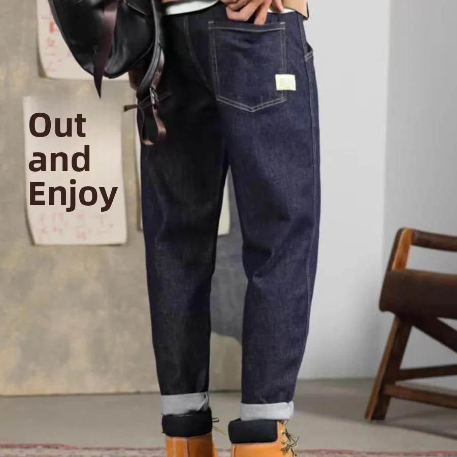 American Retro Men's Loose Straight Leg Jeans Spring Autumn Style with Boots Cotton Stretch Denim mid Waist Long Trousers
American Retro Men's Loose Straight Leg Jeans Spring Autumn Style with Boots Cotton Stretch Denim mid Waist Long Trousers