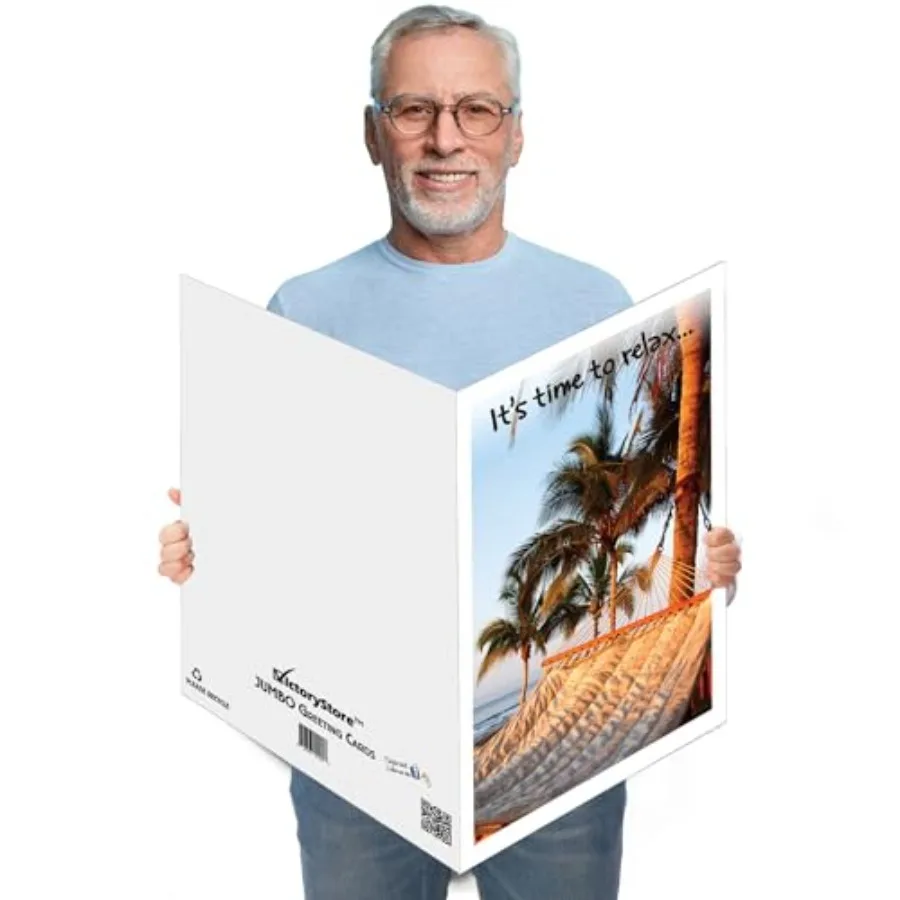 3-Foot Jumbo Greeting Cards: Giant Retirement Card Relax Hammock,24x36-Inch card with envelope
3-Foot Jumbo Greeting Cards: Giant Retirement Card Relax Hammock,24x36-Inch card with envelope