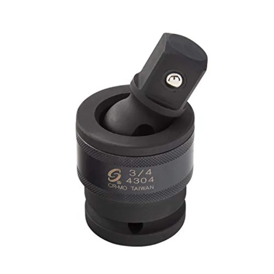 4304 3/4 Inch Drive Universal Impact Joint Cr-Mo Steel Radius Corner Design Flexible Meets ANSI Standards
4304 3/4 Inch Drive Universal Impact Joint Cr-Mo Steel Radius Corner Design Flexible Meets ANSI Standards