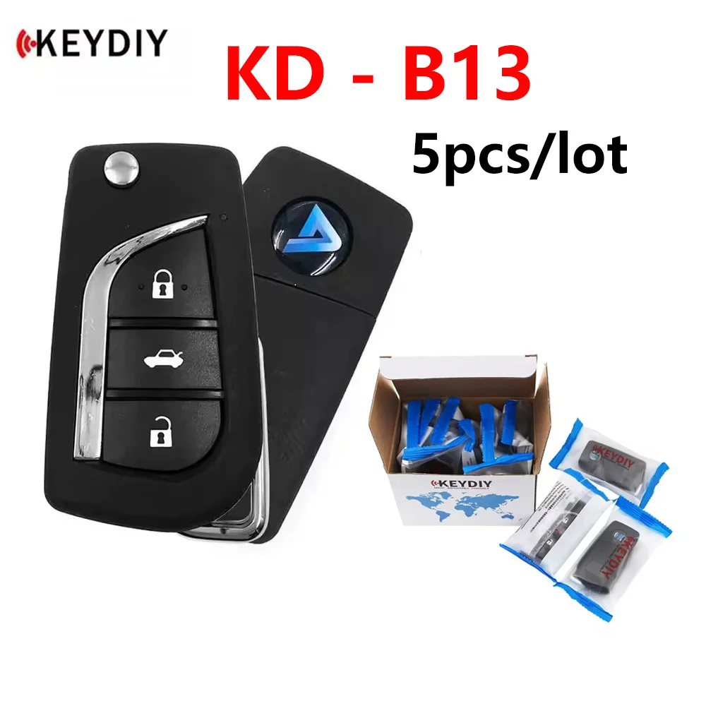 5 шт./лот KEYDIY KD B13 Универсальный дистанционный ключ с 3 кнопками для Toyota Style KD900 B Series KD-X2/KD-MAX/KD MINI Key Programme
5 шт./лот KEYDIY KD B13 Универсальный дистанционный ключ с 3 кнопками для Toyota Style KD900 B Series KD-X2/KD-MAX/KD MINI Key Programme