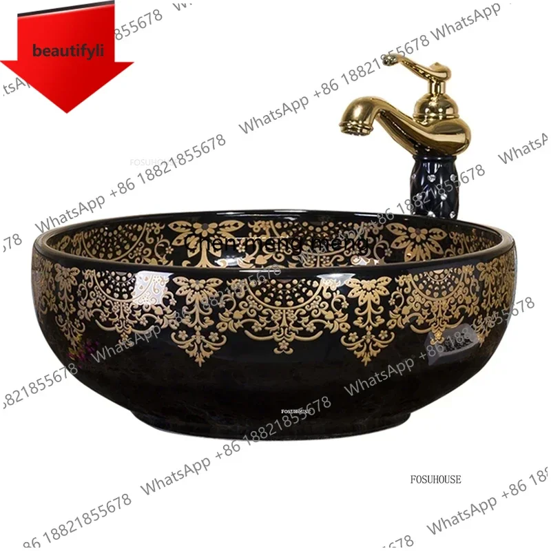 Керамическая раковина A50 в американском стиле для ванной комнаты, балкона, туалета, креативная, ручной росписи, ретро, круглая, одинарная, европейская, для дома
Керамическая раковина A50 в американском стиле для ванной комнаты, балкона, туалета, креативная, ручной росписи, ретро, круглая, одинарная, европейская, для дома
