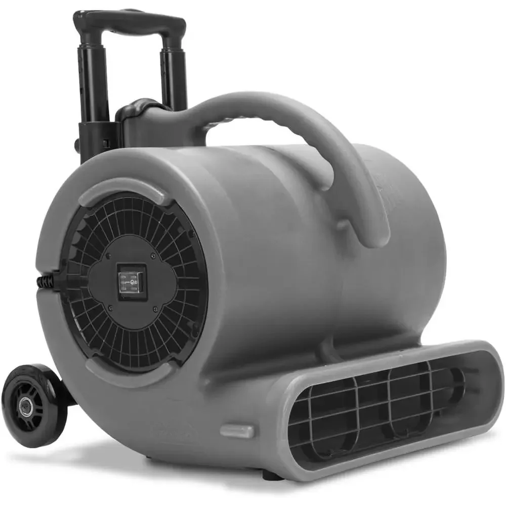 1/2 HP 2950 CFM Portable Air Mover with Handle, Grey
1/2 HP 2950 CFM Portable Air Mover with Handle, Grey