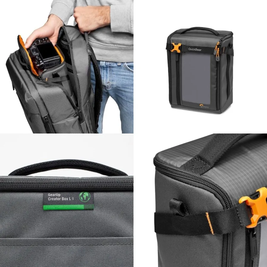 Kaeratasche Owepro Gearup for Spiegeose Oder Dsr-Kaera It Access Via Quickdoor and Customizable Compartments for Spiegeose Kaera
Kaeratasche Owepro Gearup for Spiegeose Oder Dsr-Kaera It Access Via Quickdoor and Customizable Compartments for Spiegeose Kaera
