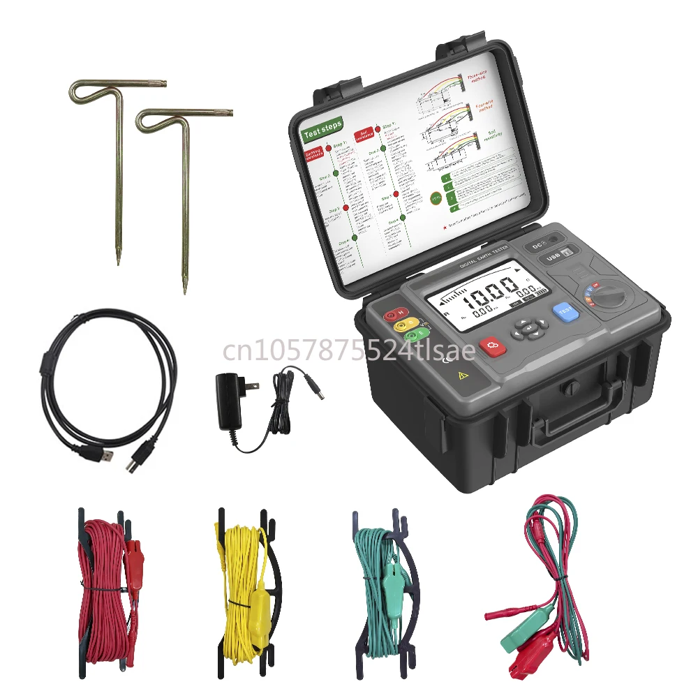 ES3001P Grounding Resistance Soil Resistivity Tester Multifunctional Grounding Resistance Tester 
ES3001P Grounding Resistance Soil Resistivity Tester Multifunctional Grounding Resistance Tester