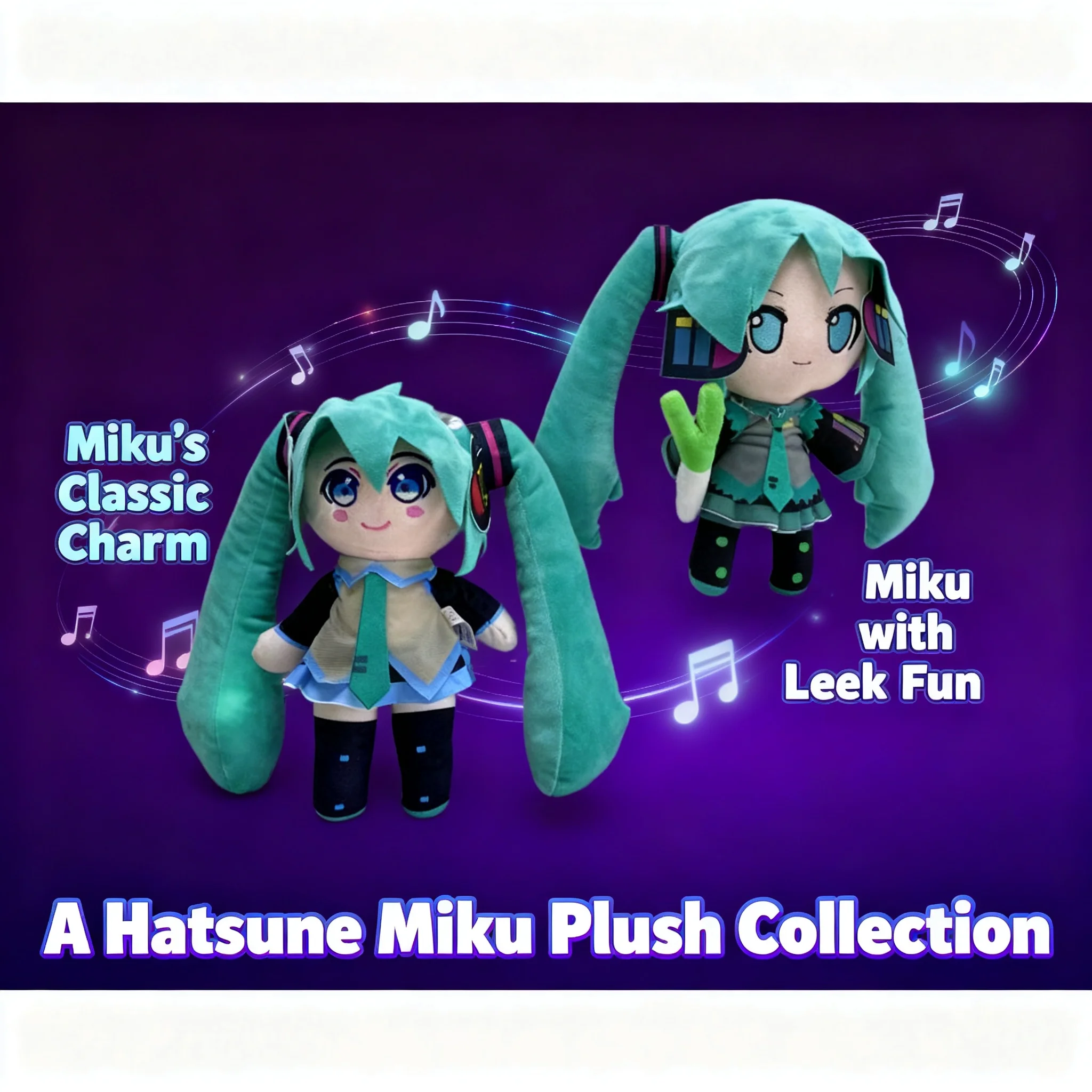 Hot Sale Hatsune Miku Anime Plush Doll Cartoon Character Cute Soft Stuffed Toy for Fans Collection Gift
Hot Sale Hatsune Miku Anime Plush Doll Cartoon Character Cute Soft Stuffed Toy for Fans Collection Gift