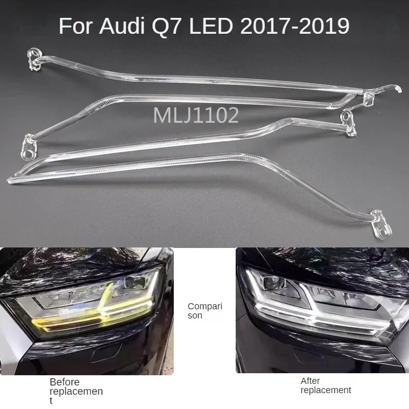Новинка для AUDI Q7 2017-2019, светодиодная направляющая пластина DRL, направляющая для фар, направляющая для дневных ходовых огней, ангельский глаз
Новинка для AUDI Q7 2017-2019, светодиодная направляющая пластина DRL, направляющая для фар, направляющая для дневных ходовых огней, ангельский глаз