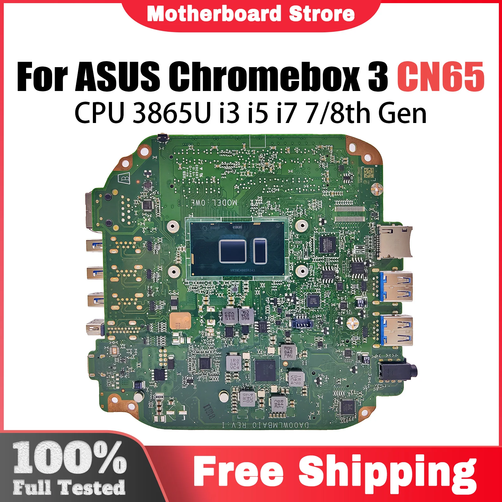 Материнская плата для ASUS Chromebox 3 DA00WLMBAI0 CN65 с процессором i3 i5 i7-7th 8-го поколения, 100% протестировано, ОК VivoMini UN65H UN65
Материнская плата для ASUS Chromebox 3 DA00WLMBAI0 CN65 с процессором i3 i5 i7-7th 8-го поколения, 100% протестировано, ОК VivoMini UN65H UN65
