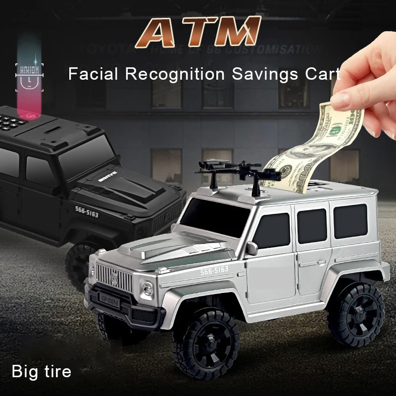 Facial Recognition Savings Cart, Automatic Coin Paper Currencies Rolling ATM Piggy Bank, Police Car Toy Gift for Boys
Facial Recognition Savings Cart, Automatic Coin Paper Currencies Rolling ATM Piggy Bank, Police Car Toy Gift for Boys