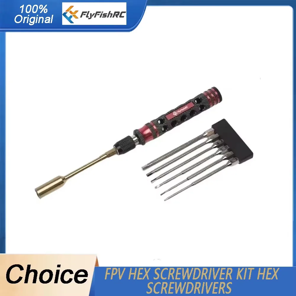 FlyFish RC 7-In-1 FPV Hex Screwdriver Kit Hex Screwdrivers for RC Car Boat Airplane Helicopter FPV Drone Repair
FlyFish RC 7-In-1 FPV Hex Screwdriver Kit Hex Screwdrivers for RC Car Boat Airplane Helicopter FPV Drone Repair