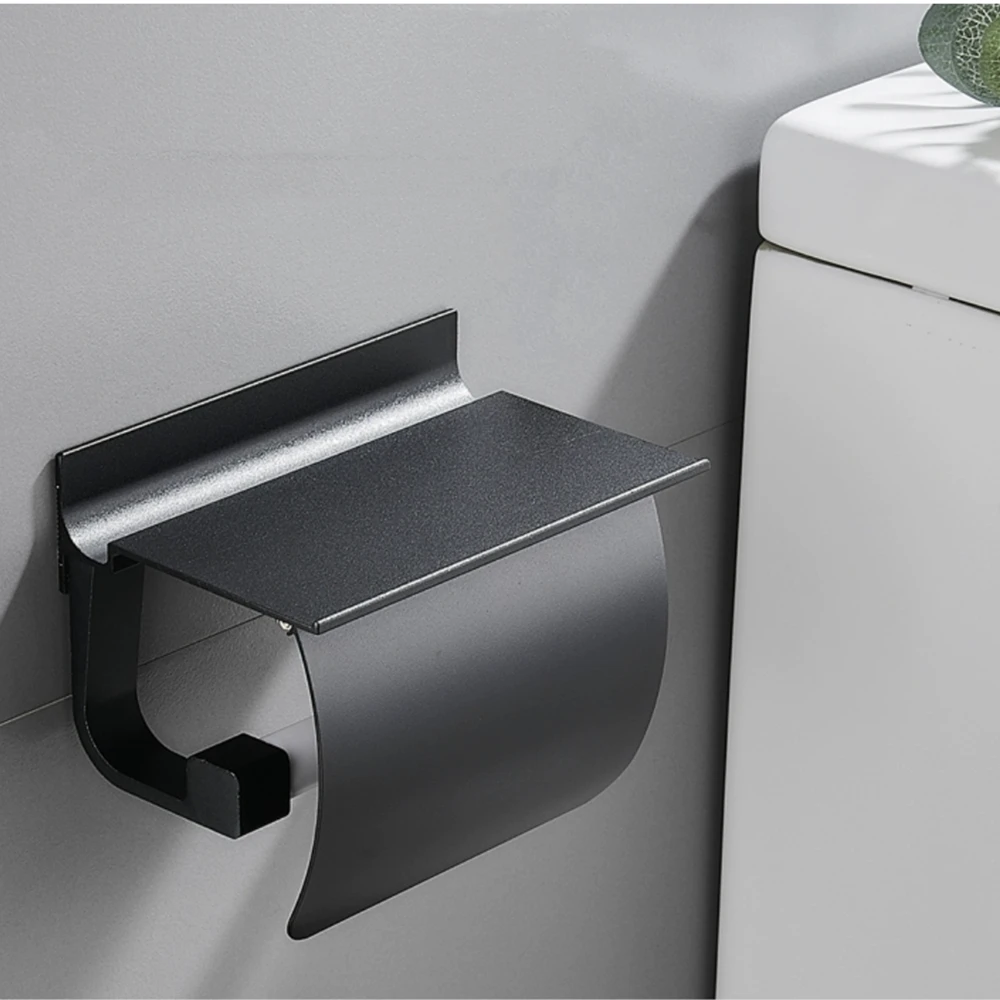 Aluminum Black/Silver Tissue Paper Rack Roll Paper Holder for Bathroom Toilet Hotel - Nail & Glue Paper Towel Box
Aluminum Black/Silver Tissue Paper Rack Roll Paper Holder for Bathroom Toilet Hotel - Nail & Glue Paper Towel Box