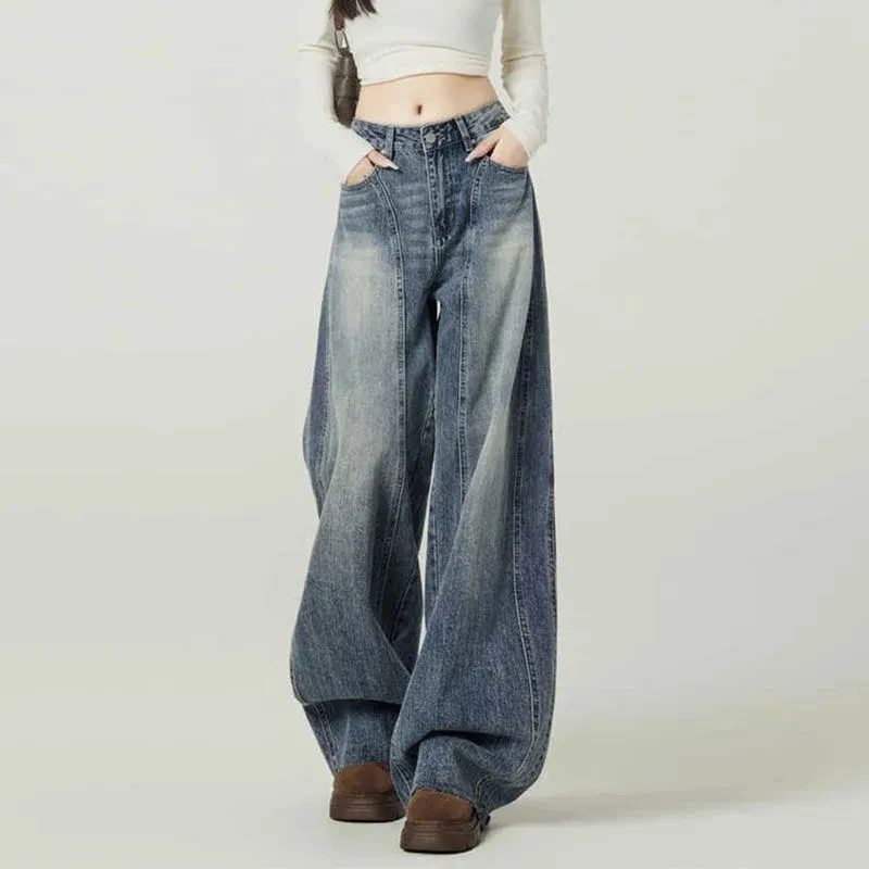 American Vintage High Street Jeans Loose Lazy Hip Hop Wide Leg Pants Draped Machete Casual Washed Denim Trousers
American Vintage High Street Jeans Loose Lazy Hip Hop Wide Leg Pants Draped Machete Casual Washed Denim Trousers