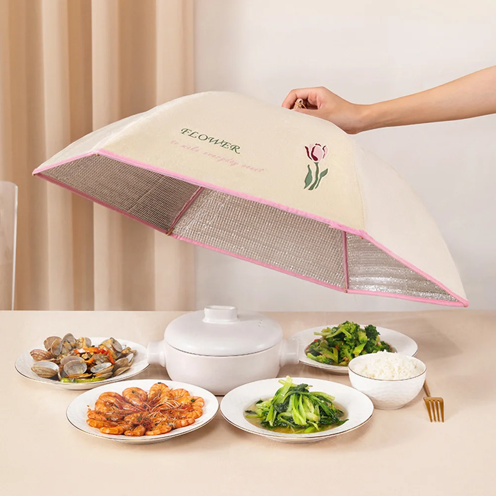 Thermal Food Cover for Dining Table with Internal Insulating Coating Portable Folding Design for Outdoor Indoor Use
Thermal Food Cover for Dining Table with Internal Insulating Coating Portable Folding Design for Outdoor Indoor Use