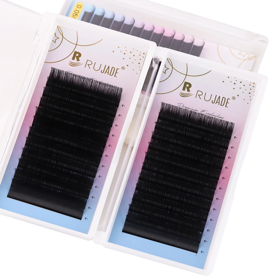 Lashrujade Matte Black Soft Individual Eyelash Extension Korean PBT Cashmere Lash Extension Regular Classic Silk Lash Extension
Lashrujade Matte Black Soft Individual Eyelash Extension Korean PBT Cashmere Lash Extension Regular Classic Silk Lash Extension