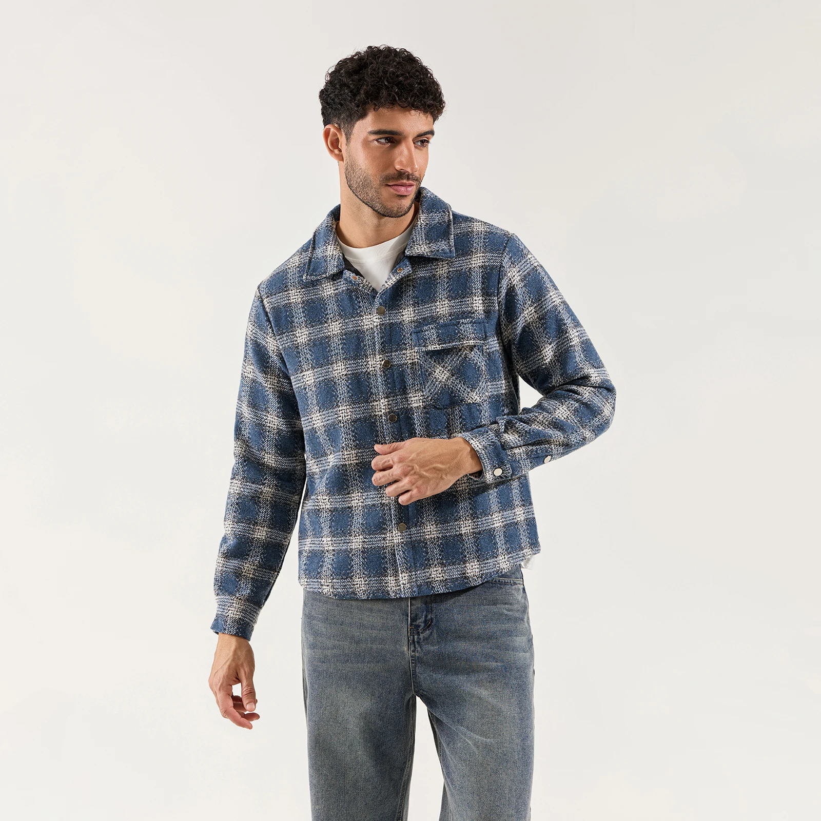 Casual Long Sleeve Lapel Collar Plaid Print Button Up Shacket Jacket Outwear Spring Men’s Flannel Shirt Jacket
Casual Long Sleeve Lapel Collar Plaid Print Button Up Shacket Jacket Outwear Spring Men’s Flannel Shirt Jacket