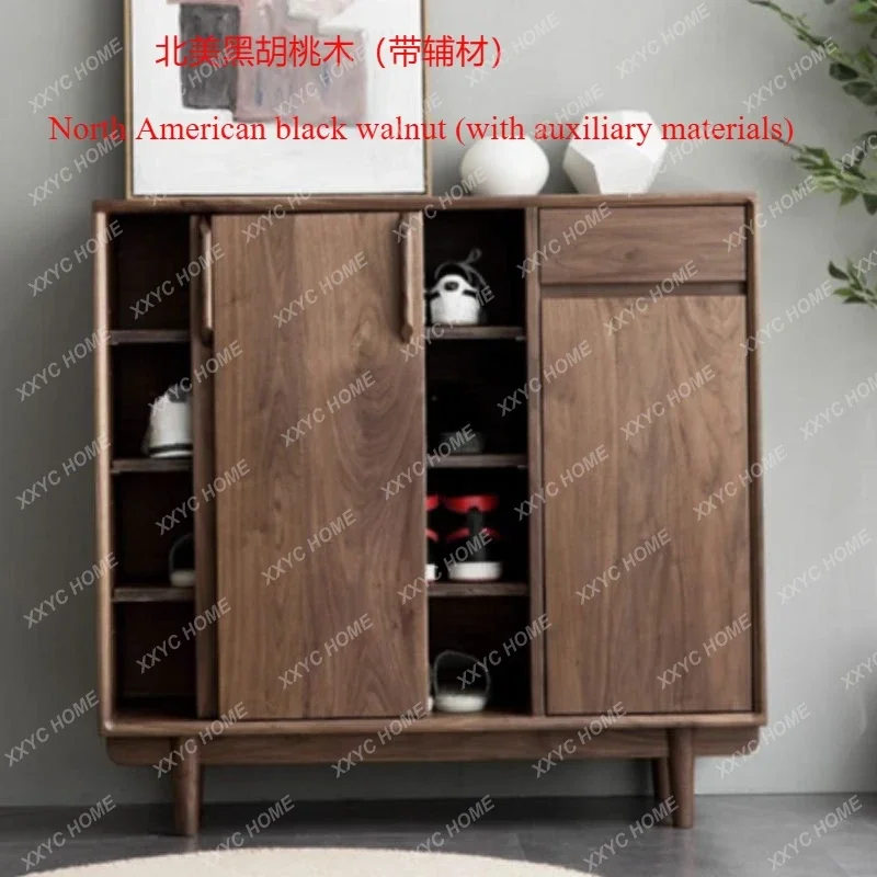 LLD6North black walnut solid wood shoe cabinet modern simple large-capacity storage entrance cabinet integrated
LLD6North black walnut solid wood shoe cabinet modern simple large-capacity storage entrance cabinet integrated