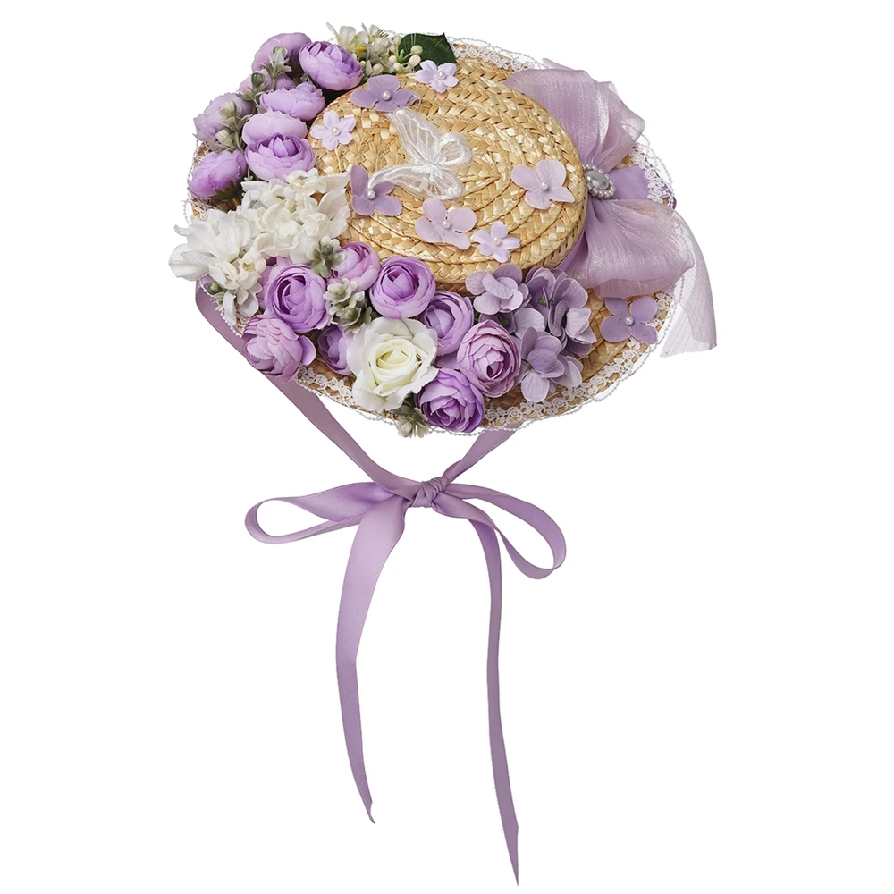 Lolita Straw Hat Women Vintage Style French Pastoral Flower Sunshade Lolita Cap Bonnet Hats
Lolita Straw Hat Women Vintage Style French Pastoral Flower Sunshade Lolita Cap Bonnet Hats
