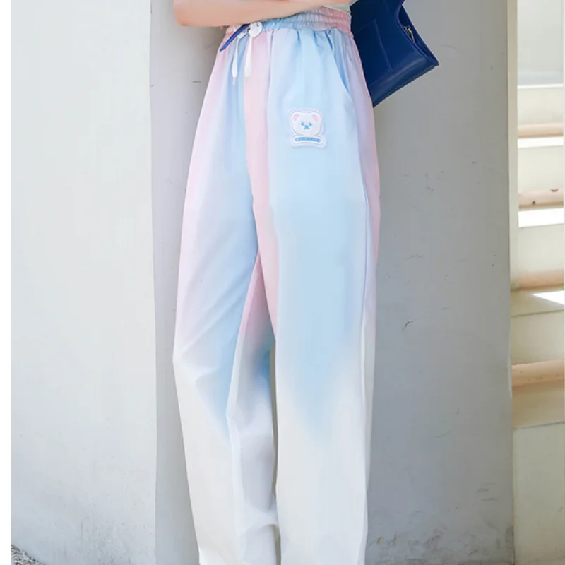 Women Bottoms Vintage Pink Tie Dye Casual Pants High Waist Wide Leg Straight Pants Fashion Street Baggy Bind Feet Trouser Ladies
Women Bottoms Vintage Pink Tie Dye Casual Pants High Waist Wide Leg Straight Pants Fashion Street Baggy Bind Feet Trouser Ladies