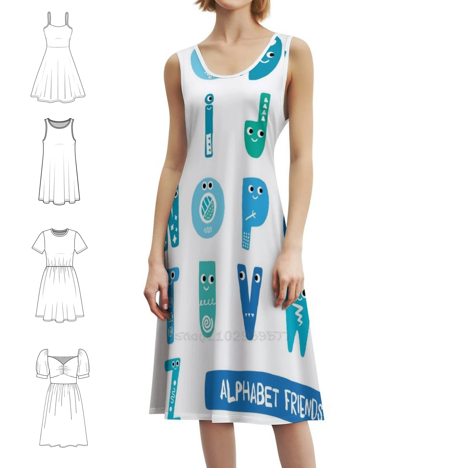 Богемное платье без рукавов с принтом «Друзья алфавита» для женщин, пляжные вечерние платья с принтом Abc, вечерние платья с алфавитом
Богемное платье без рукавов с принтом «Друзья алфавита» для женщин, пляжные вечерние платья с принтом Abc, вечерние платья с алфавитом