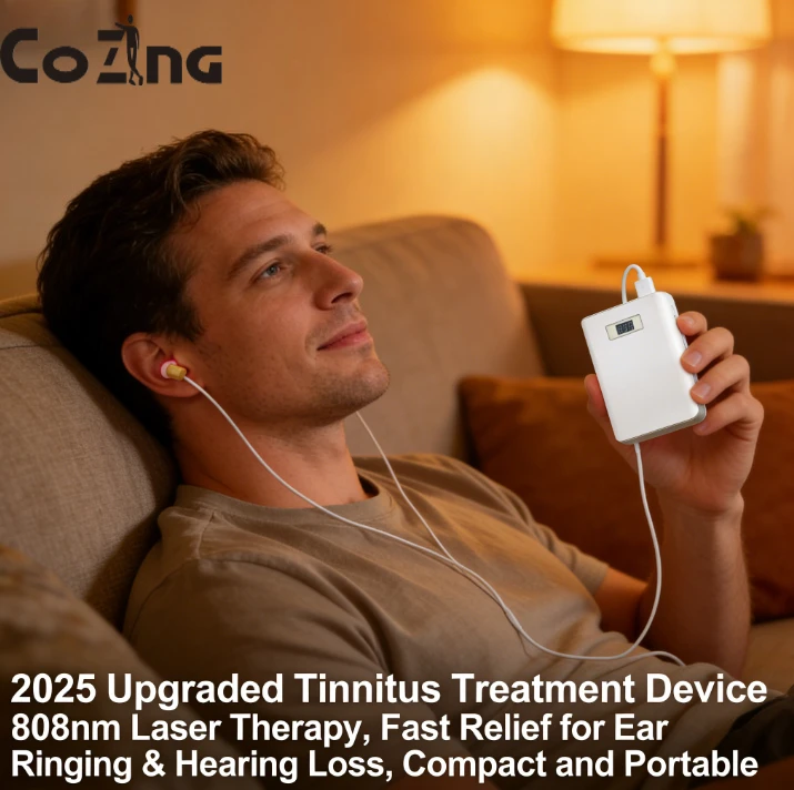 Professional 808nm Laser Tinnitus Relief Device, Deep Penetration Hearing Loss Treatment, Portable & Easy to Use with Ear Clips
Professional 808nm Laser Tinnitus Relief Device, Deep Penetration Hearing Loss Treatment, Portable & Easy to Use with Ear Clips