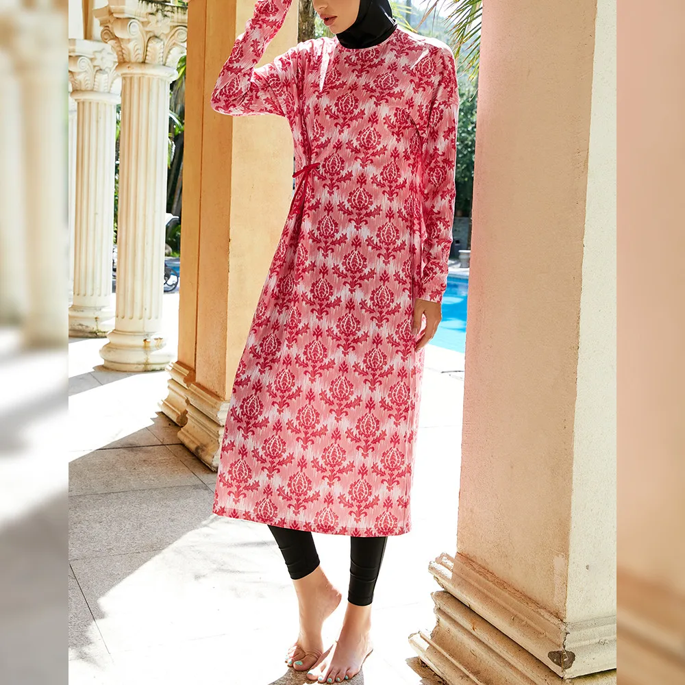 2024 New Muslim Burkini Women Long SLeeve Print Hijab Long Swim Dress Pants Set Islamic Swimwear Swimsuit Bathing Suit Beachwear
2024 New Muslim Burkini Women Long SLeeve Print Hijab Long Swim Dress Pants Set Islamic Swimwear Swimsuit Bathing Suit Beachwear