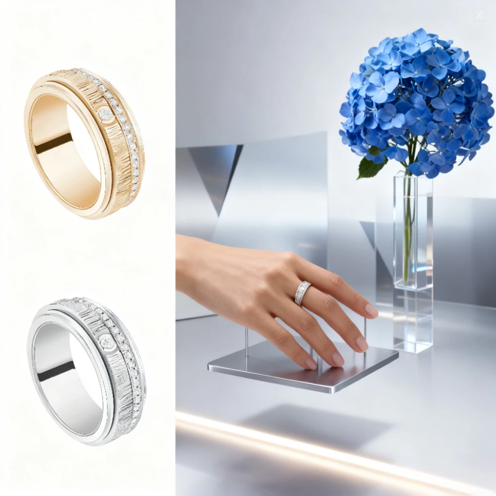 Модная коллекция 2026, вечное классическое круглое вращающееся кольцо для модных банкетов, универсальный праздничный подарок
Модная коллекция 2026, вечное классическое круглое вращающееся кольцо для модных банкетов, универсальный праздничный подарок