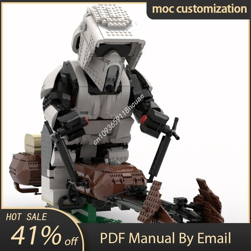 Moc Star Battle Scout Trooper Mega Figure Speederbike Model Building Blocks Bricks Diy Creative Assembly Toys Kid Holiday Gift 
Moc Star Battle Scout Trooper Mega Figure Speederbike Model Building Blocks Bricks Diy Creative Assembly Toys Kid Holiday Gift