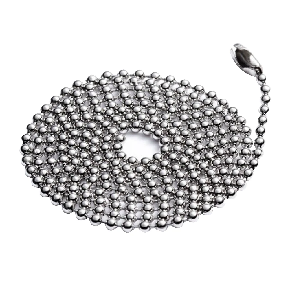 Stainless Steel Ball Chain Necklace Keychain Connector Bead Chain Metal Adjustable Length DIY Pendant Dog Tags Bottle
Stainless Steel Ball Chain Necklace Keychain Connector Bead Chain Metal Adjustable Length DIY Pendant Dog Tags Bottle