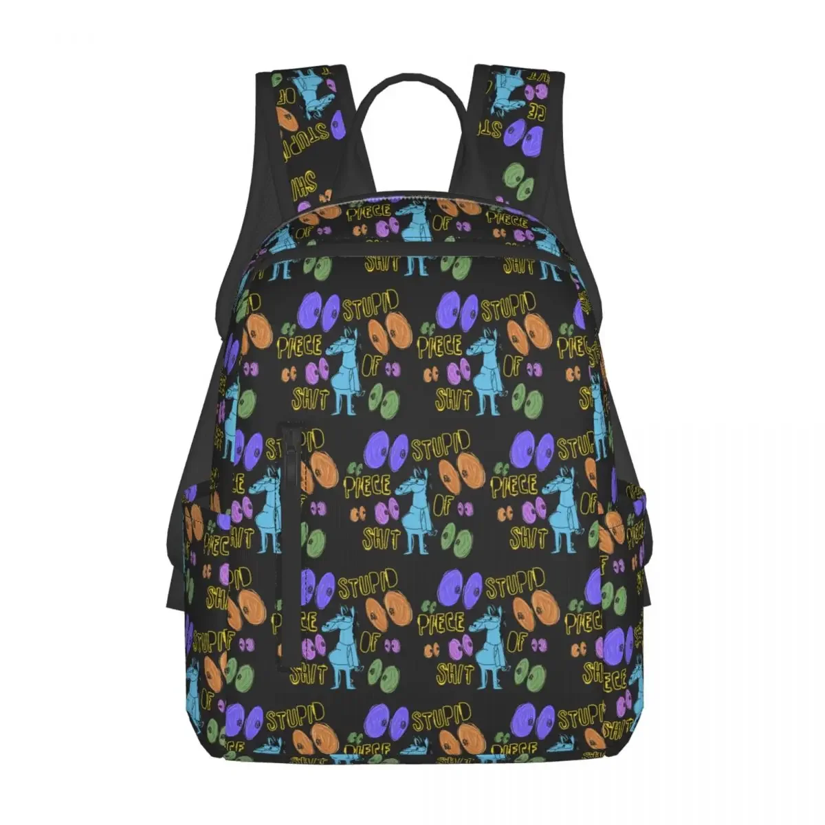 Cartoon Bojack Horseman Stupid Piece Of Shit Backpack Large Capacity Kids BookBag School Bag Shoulder Bags for Men Women
Cartoon Bojack Horseman Stupid Piece Of Shit Backpack Large Capacity Kids BookBag School Bag Shoulder Bags for Men Women