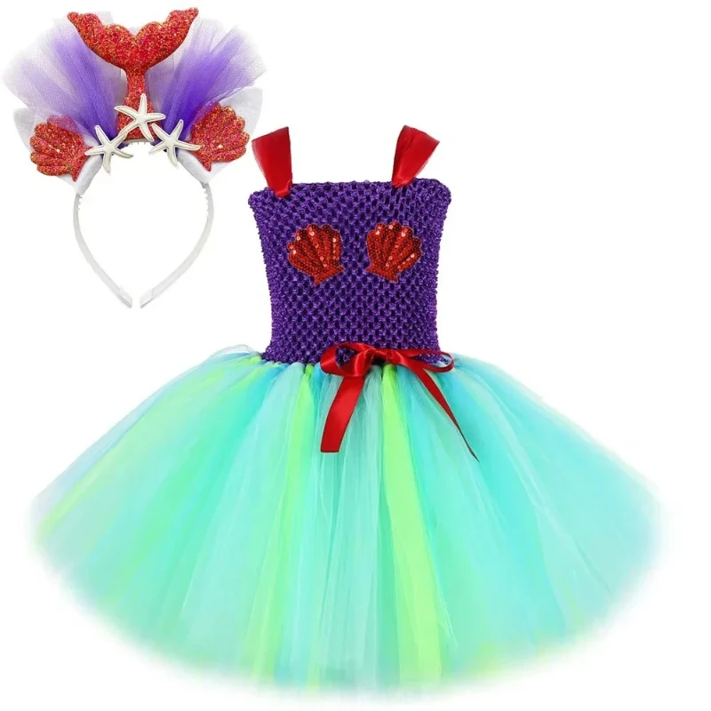 Mermaid Ariel Princess Dresses for Girls Birthday Party Ballet Tutus for Kids Seamaid Outfit Children Christmas New Year Clothes
Mermaid Ariel Princess Dresses for Girls Birthday Party Ballet Tutus for Kids Seamaid Outfit Children Christmas New Year Clothes