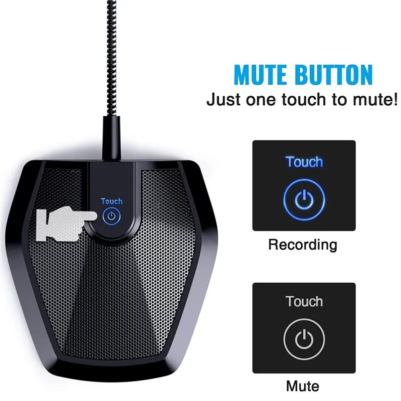 New--For Video Conference USB Microphone, Omni-Directional Condenser PC Mic For Recording, Skype, Court Reporter
New--For Video Conference USB Microphone, Omni-Directional Condenser PC Mic For Recording, Skype, Court Reporter