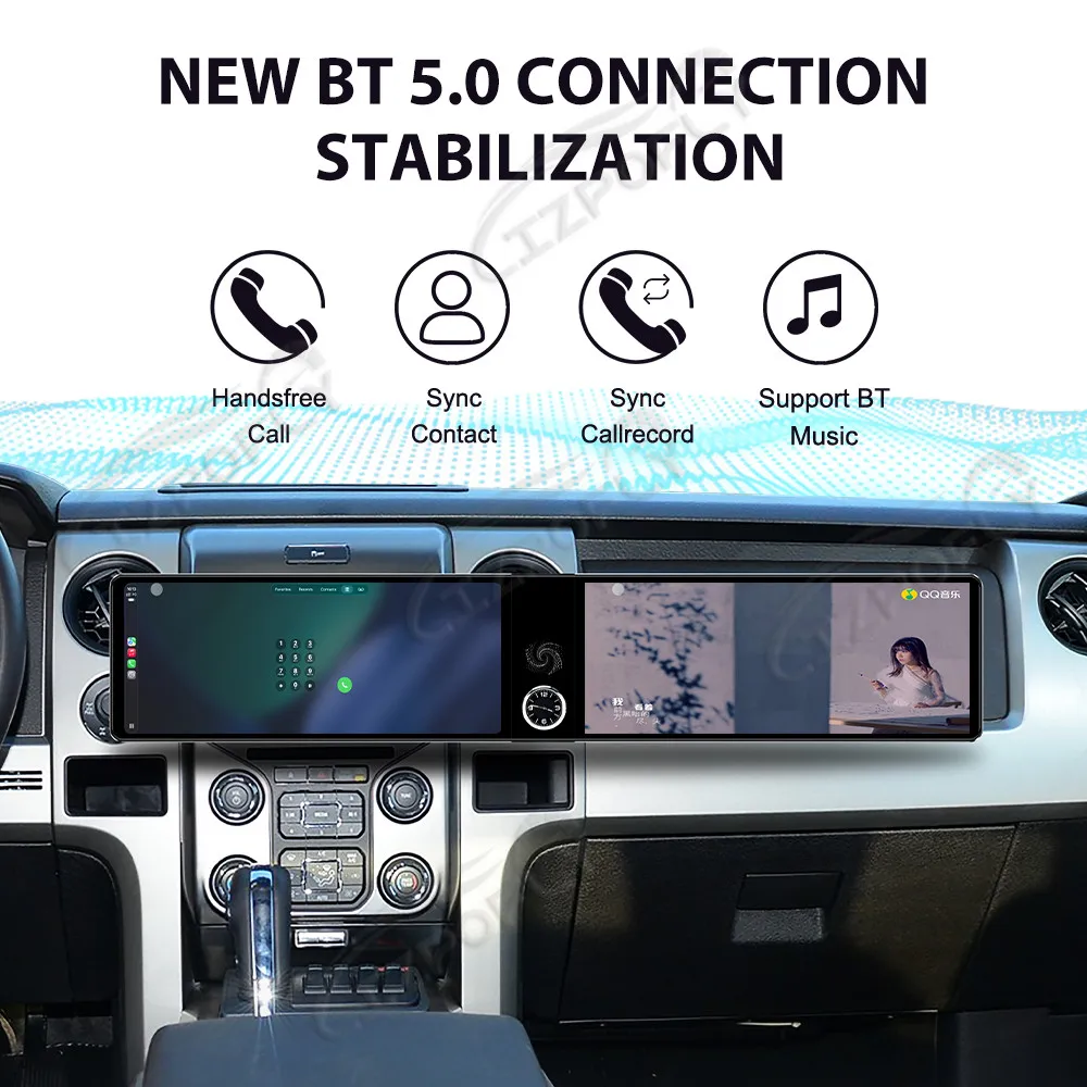 Dual 12.3" Car Stereo for Ford F-150 Raptor 2009–2014, Wireless Carplay & Android Auto with GPS Navigation Touchscreen
Dual 12.3" Car Stereo for Ford F-150 Raptor 2009–2014, Wireless Carplay & Android Auto with GPS Navigation Touchscreen