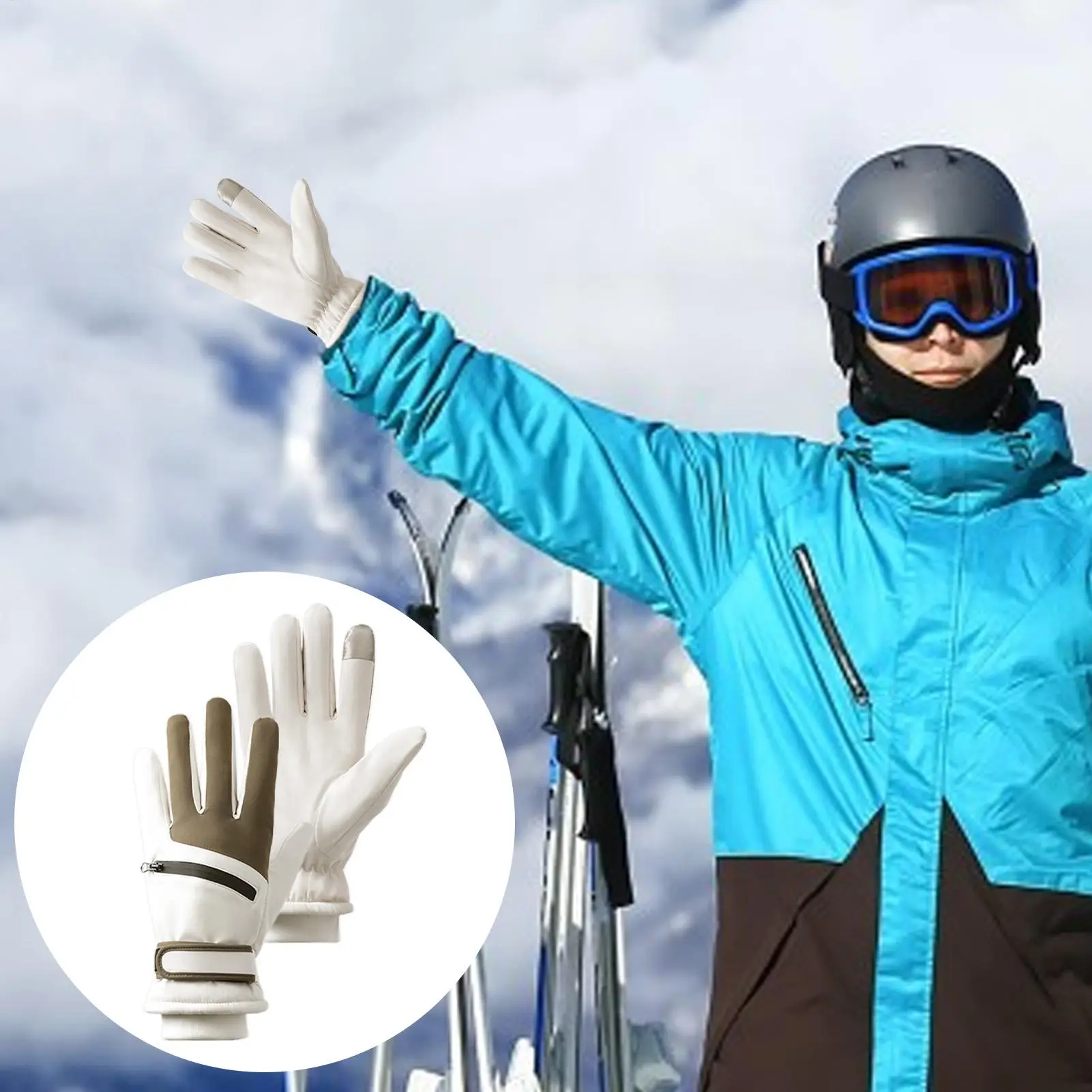 Зимние перчатки, нескользящие ветрозащитные варежки с сенсорным экраном, зимние перчатки, теплые для езды на велосипеде, спорта, вождения, катания на лыжах, для женщин и мужчин, на открытом воздухе
Зимние перчатки, нескользящие ветрозащитные варежки с сенсорным экраном, зимние перчатки, теплые для езды на велосипеде, спорта, вождения, катания на лыжах, для женщин и мужчин, на открытом воздухе