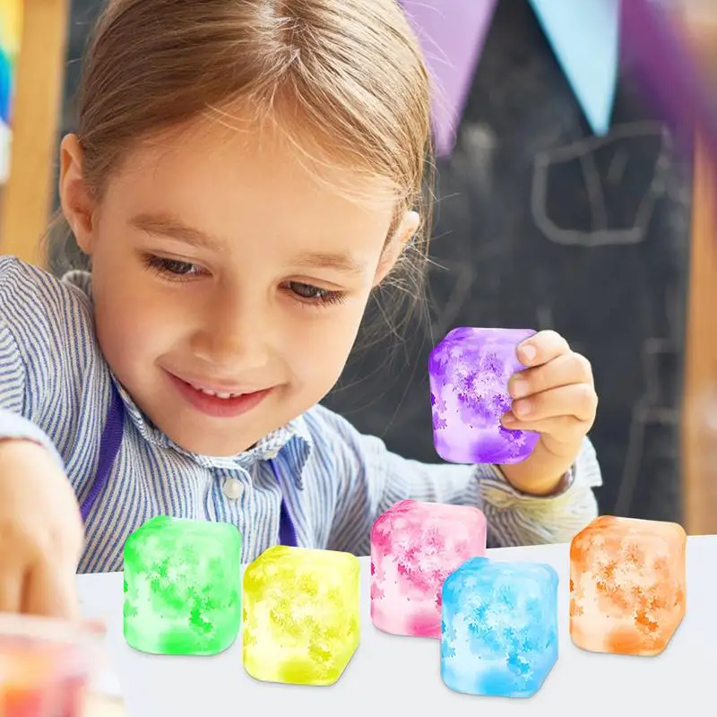 6Pcs Ice Cube Toy Creative Soft Squeeze Stretch Toy Ice Cube Stress Balls For Adults Kids Stress Relief
6Pcs Ice Cube Toy Creative Soft Squeeze Stretch Toy Ice Cube Stress Balls For Adults Kids Stress Relief