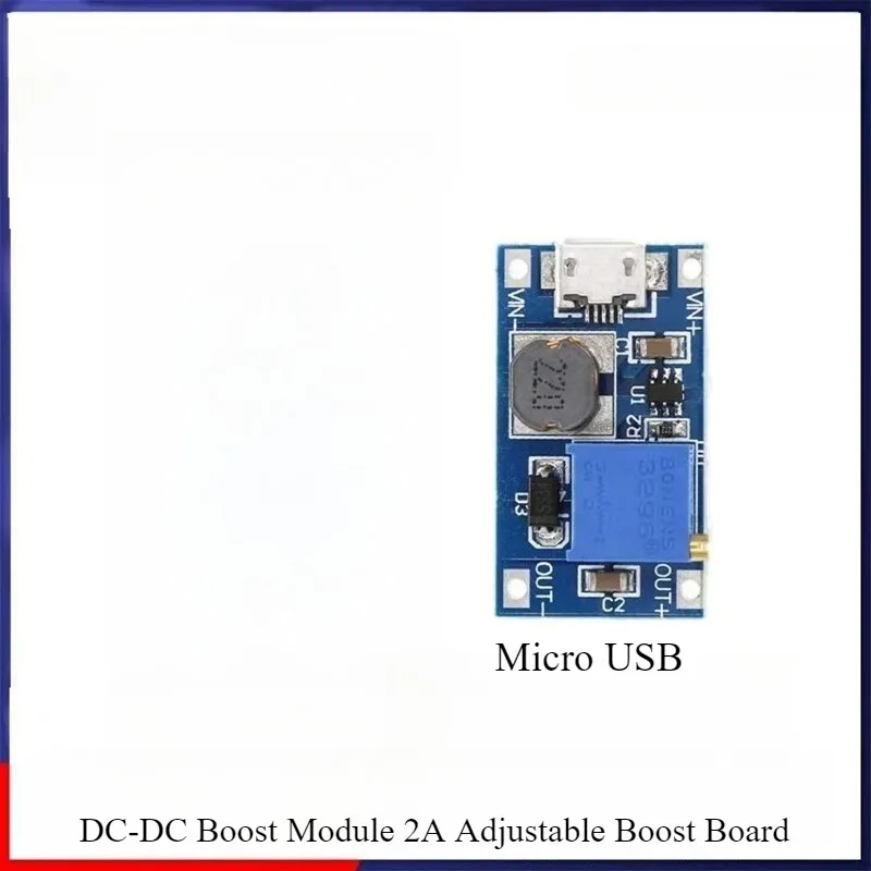 MT3608 Boost Module 1PCS | 2-24V to 28V Adjustable | Micro USB Port | High-Eff DIY DC-DC Converter
MT3608 Boost Module 1PCS | 2-24V to 28V Adjustable | Micro USB Port | High-Eff DIY DC-DC Converter