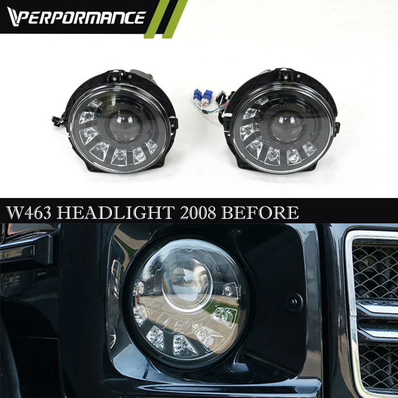 For 2008Year before G Class W463 M Style Headlight G500 G350 G63 Head Lamp Smoked Front LED
For 2008Year before G Class W463 M Style Headlight G500 G350 G63 Head Lamp Smoked Front LED