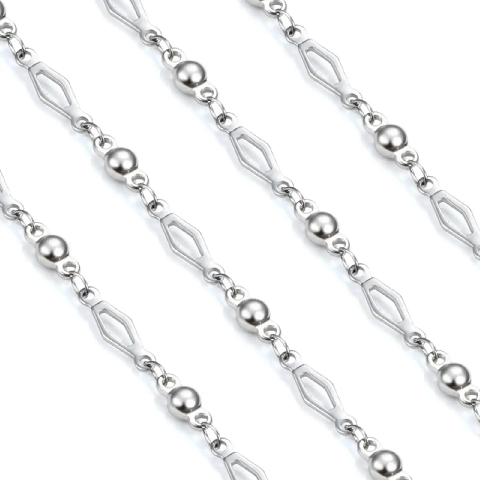 DIY Jewelry Making Chain Ball Bead Cable Chain Stainless Steel Bracelet Anklet Necklace Supplies for Crafts
DIY Jewelry Making Chain Ball Bead Cable Chain Stainless Steel Bracelet Anklet Necklace Supplies for Crafts