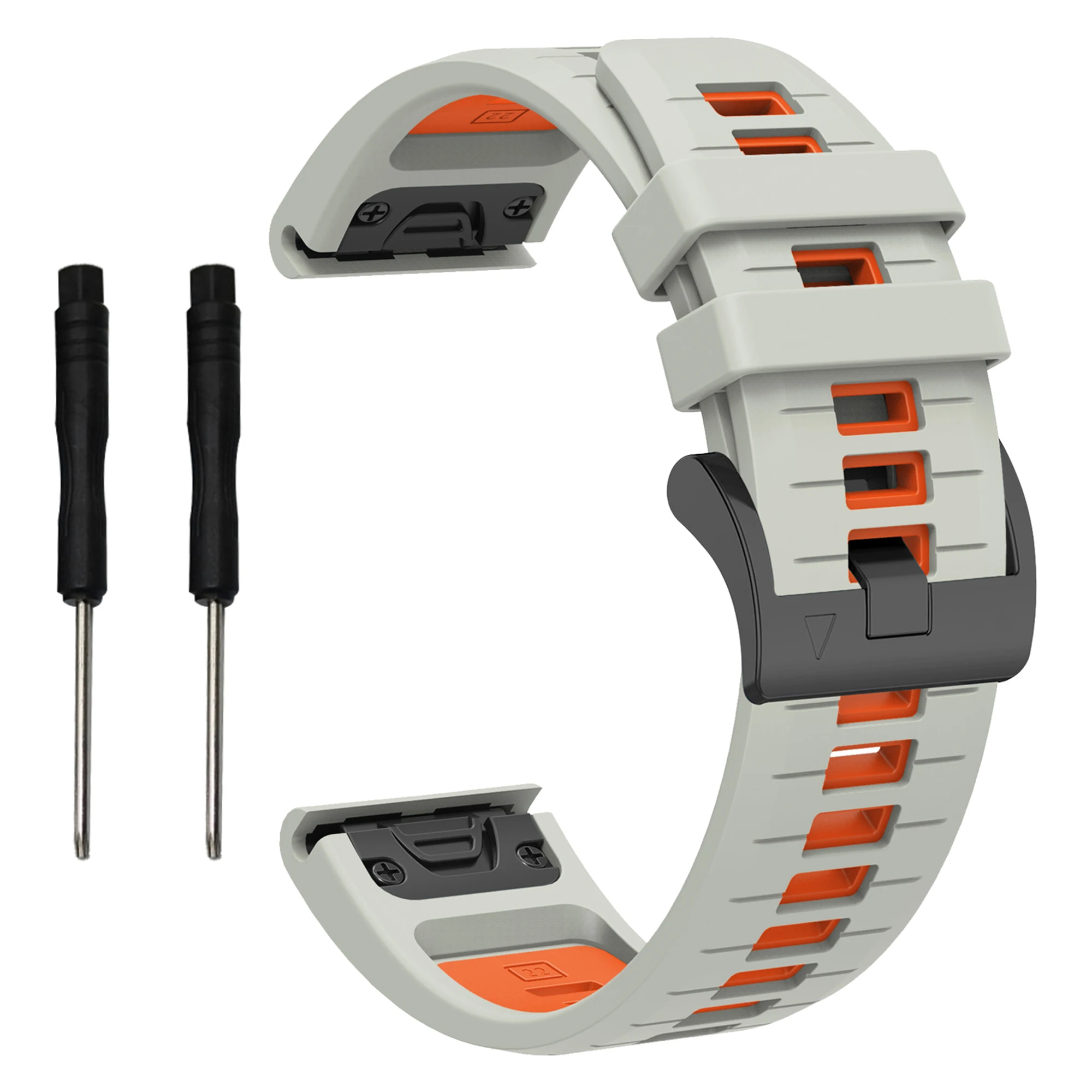 Массовая покупка для Garmin Fenix 8 47 мм / Fenix E 47 мм / Fenix 7 Быстросъемный ремешок для часов 22 мм Силиконовый ремешок на запястье - серый / O 
Массовая покупка для Garmin Fenix 8 47 мм / Fenix E 47 мм / Fenix 7 Быстросъемный ремешок для часов 22 мм Силиконовый ремешок на запястье - серый / O