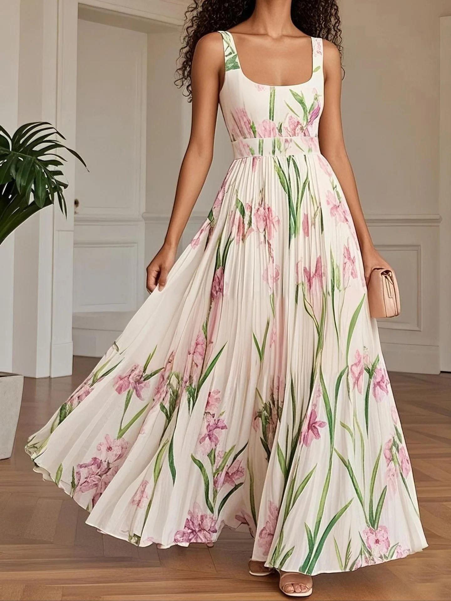 2025 Summer Floral Maxi Dress Women's Slim Fit Strapless Bandage Gown Elegant Pleated Evening Dress Sexy Backless Party Dress
2025 Summer Floral Maxi Dress Women's Slim Fit Strapless Bandage Gown Elegant Pleated Evening Dress Sexy Backless Party Dress