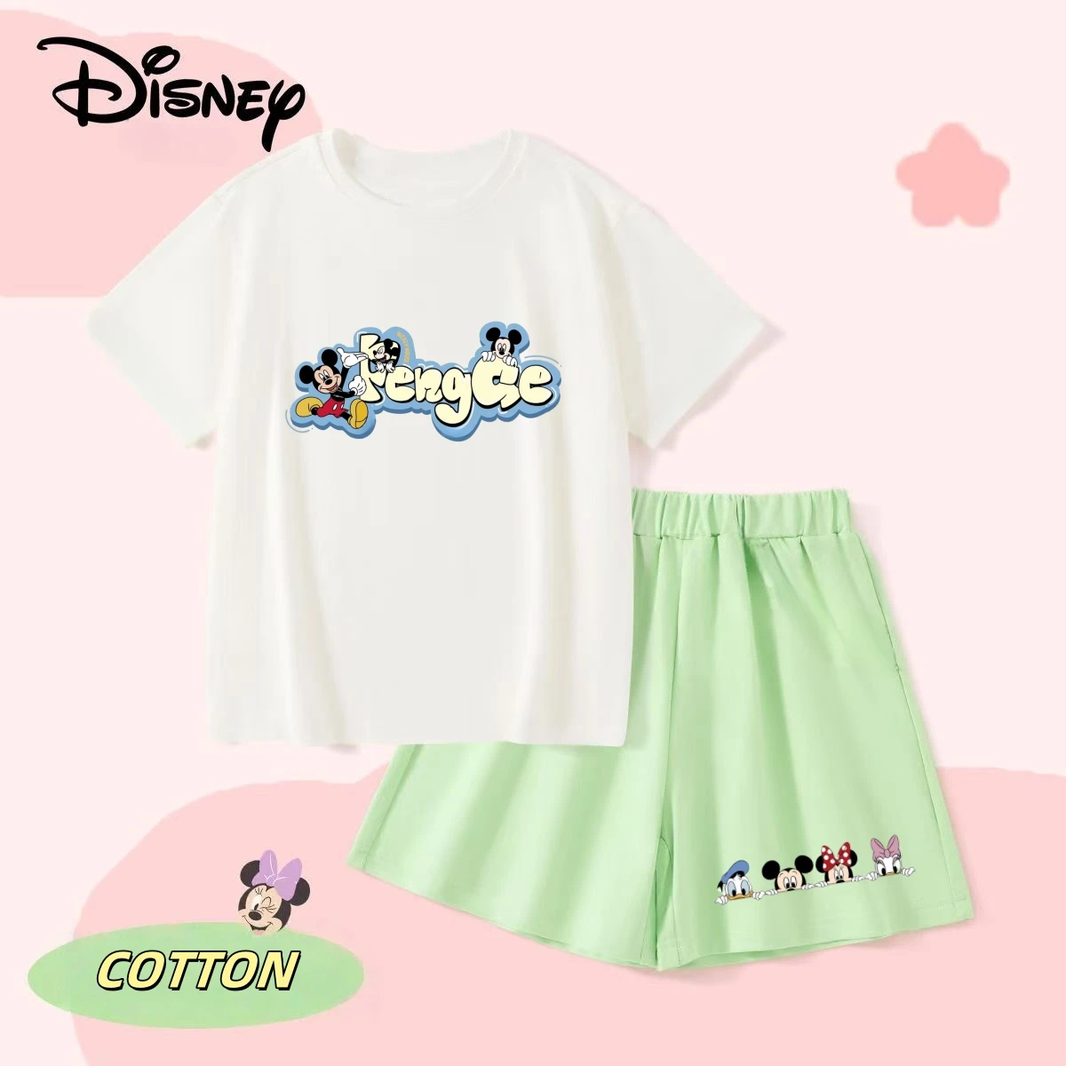 Disney Summer Baby Girls Solid Cotton Clothes Set Kid Mickey T-shirts Top and Shorts 2 Piece Suit Children Short Sleeve Outfits
Disney Summer Baby Girls Solid Cotton Clothes Set Kid Mickey T-shirts Top and Shorts 2 Piece Suit Children Short Sleeve Outfits