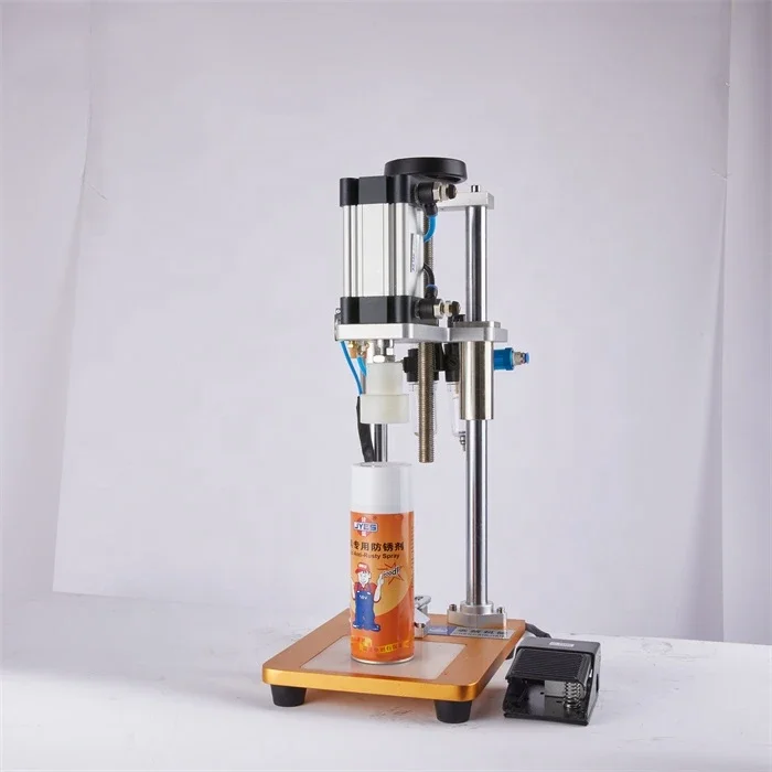 Small business pneumatic plastic bottle press capping machine for food industry
Small business pneumatic plastic bottle press capping machine for food industry