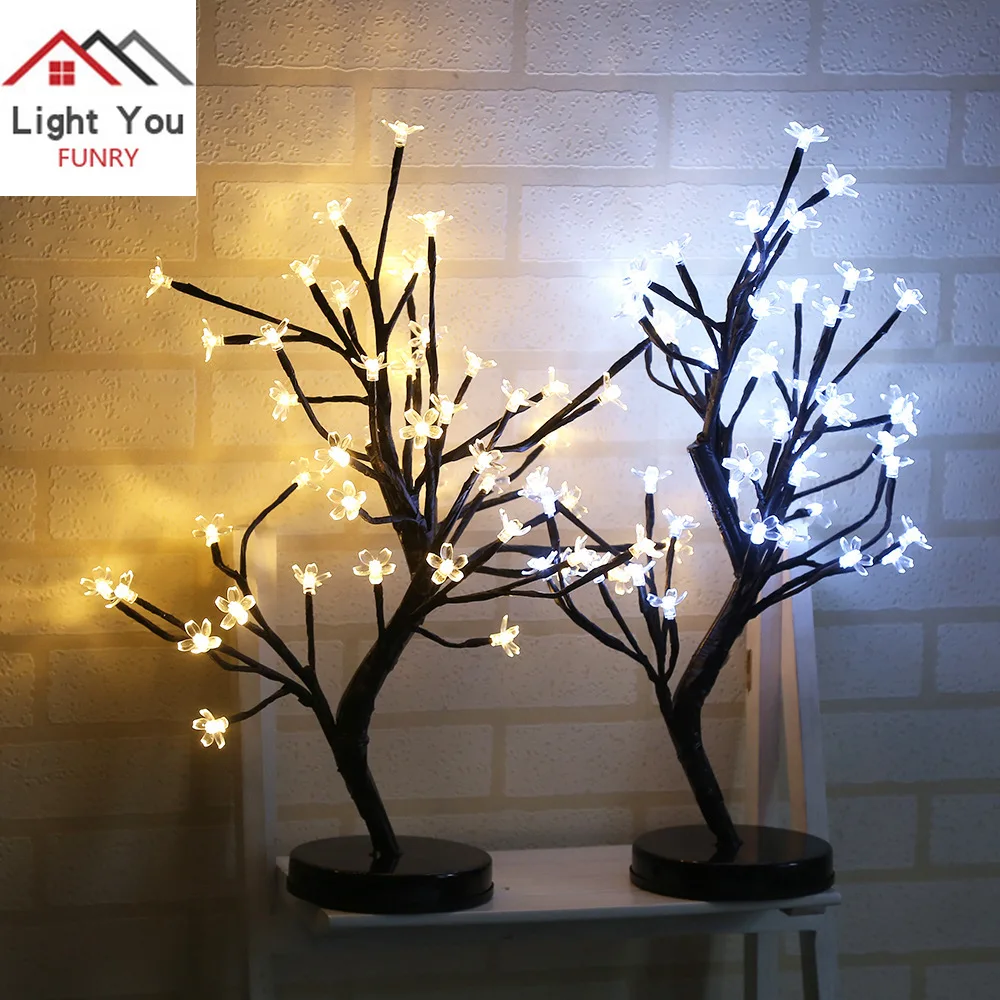 48 led battery powered Plum blossom Potted plant Tree light Christmas day decoration Night light
48 led battery powered Plum blossom Potted plant Tree light Christmas day decoration Night light