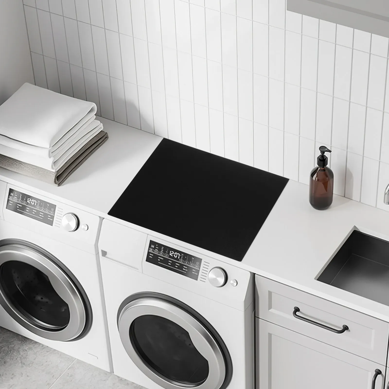 Washing Machine Top Cover Absorbent Nonslip Washer Dryer Topper for Front Load Laundry Room Protector Mat Washing Machine Cover
Washing Machine Top Cover Absorbent Nonslip Washer Dryer Topper for Front Load Laundry Room Protector Mat Washing Machine Cover