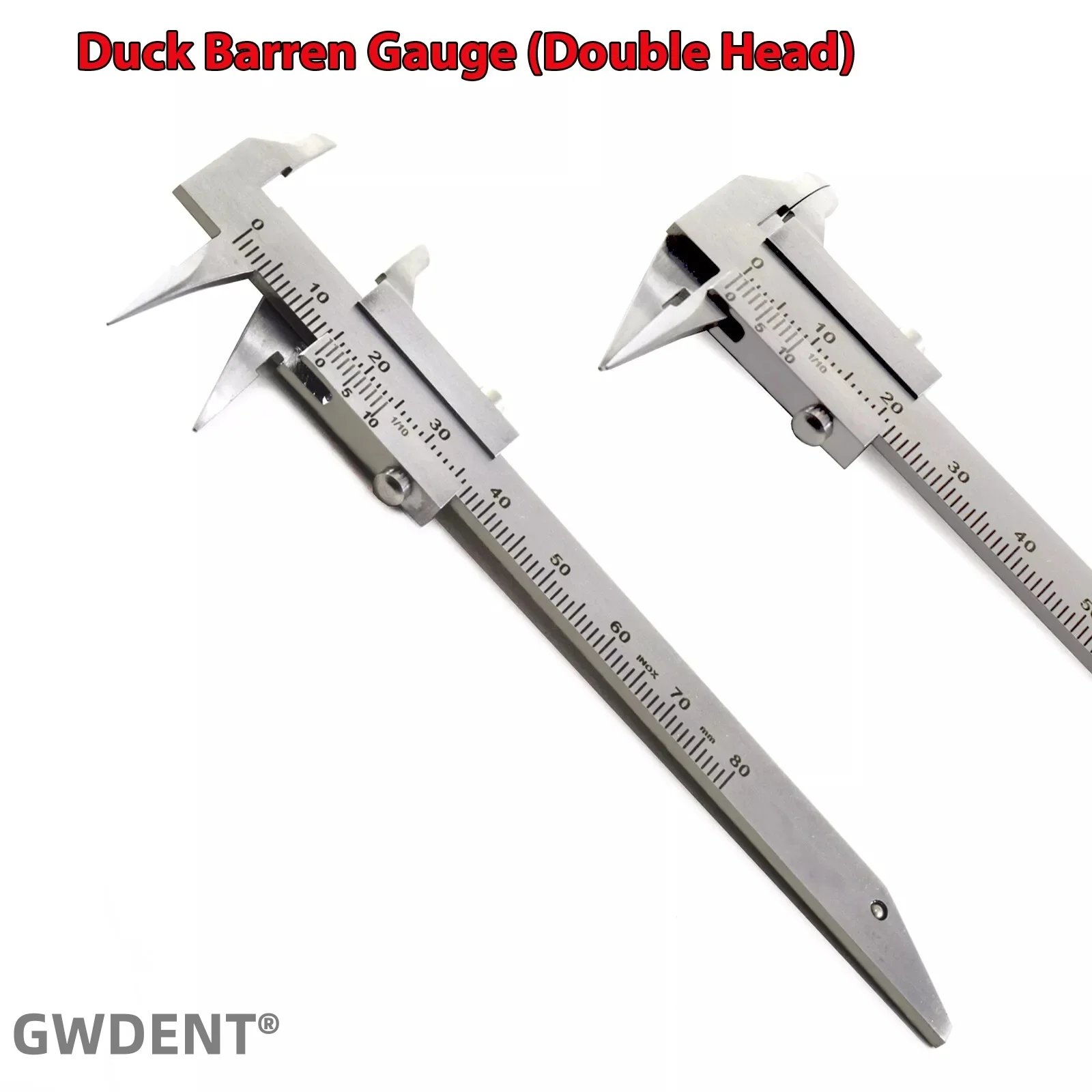 1pc Dental Gauge Calipers Barren Duck With Digital Laser Markings Orthodontics Labor Caliper Ruler Autoclavable
1pc Dental Gauge Calipers Barren Duck With Digital Laser Markings Orthodontics Labor Caliper Ruler Autoclavable