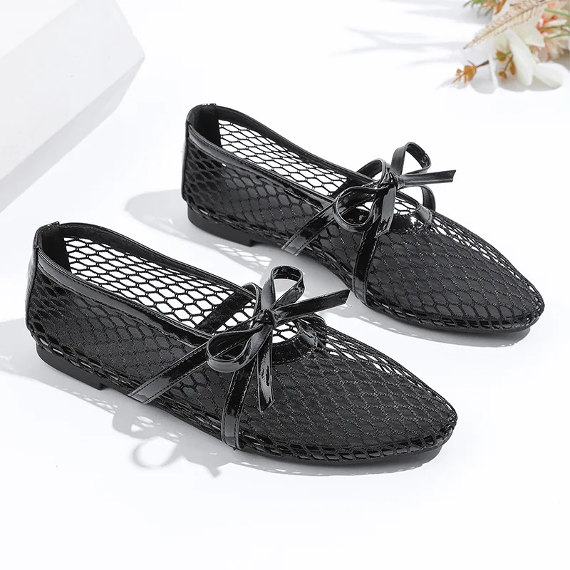New Mesh bowknot Breathable Flats Female Hollow Soft Sole Comfort Mary Jane Women Leisure Ankle Strap Round Toe Ballet Shoes
New Mesh bowknot Breathable Flats Female Hollow Soft Sole Comfort Mary Jane Women Leisure Ankle Strap Round Toe Ballet Shoes