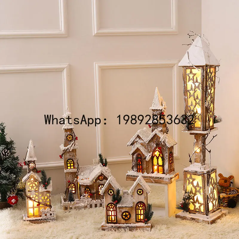 XL Christmas Decoration Glowing Snow Scene Small Wooden House Nordic Wooden Christmas Small House Desktop Ornament
XL Christmas Decoration Glowing Snow Scene Small Wooden House Nordic Wooden Christmas Small House Desktop Ornament