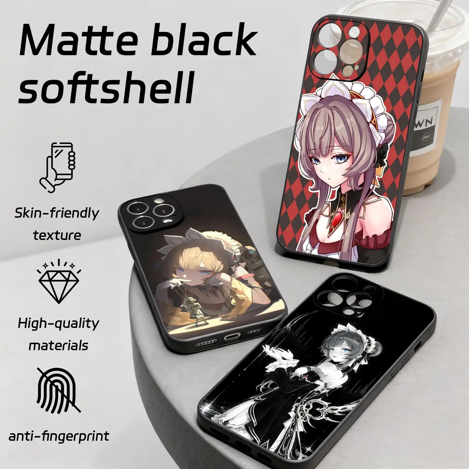 Phone Case For iPhone17 16 16e 15 14 13 12Plus Mini Pro Max Soft black Shockproof Cover genshin impact Sandrone
Phone Case For iPhone17 16 16e 15 14 13 12Plus Mini Pro Max Soft black Shockproof Cover genshin impact Sandrone